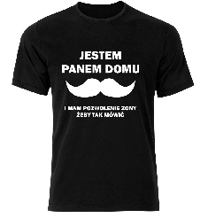 Koszulka męska czarna PAN DOMU
